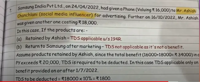 ashish chanchlani Question in Ca Book , New Video 