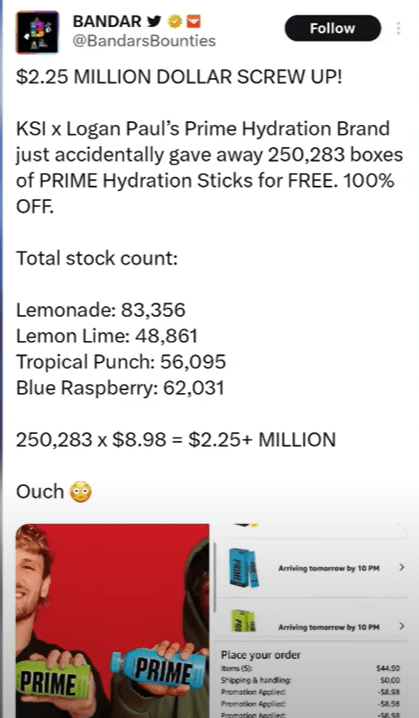 image 12 Speed Reaction on Messi ! Rossana Pansion Controversy ! Prime Hydrate 2.25M $ Loss !