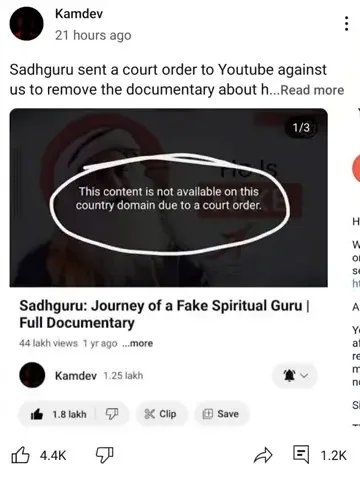 Sadhguru Exposed by kamdev controversy 