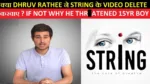 String on dhruv rathee