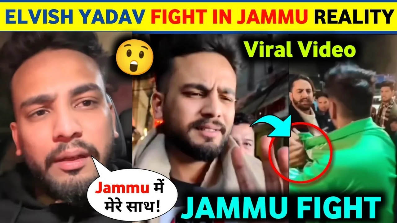Elvish Yadav controversy on fight in jammu and kashmir