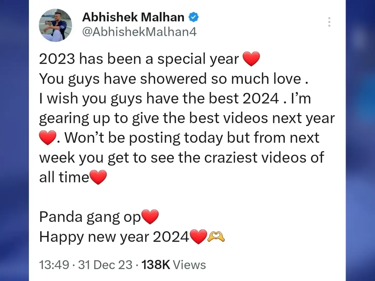 Fukra Insaan New Year Resolution Youtubers Reaction Happy New Year 2024