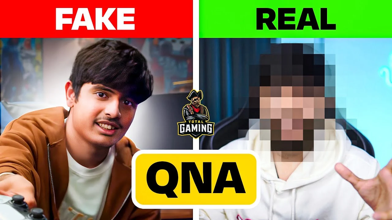 Total Gaming Face Reveal Qna latest video real face reveal fake