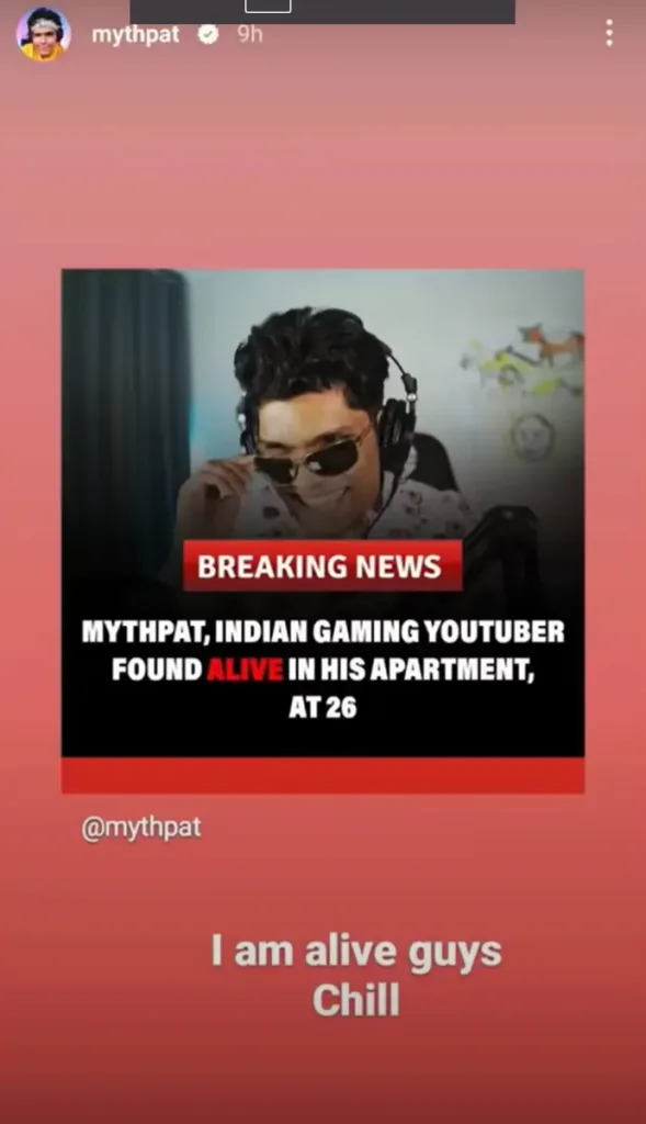 Mythpat Died At The Age Of 26