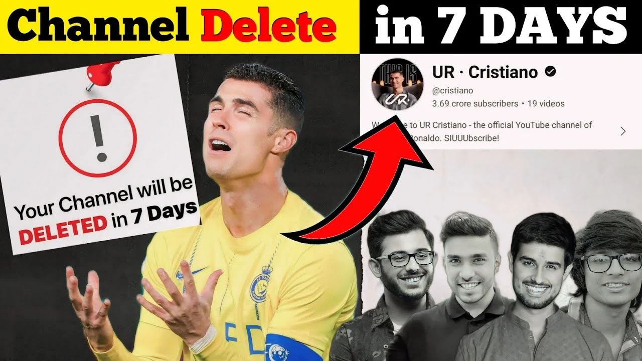 Cristiano Ronaldo youtube channel delete