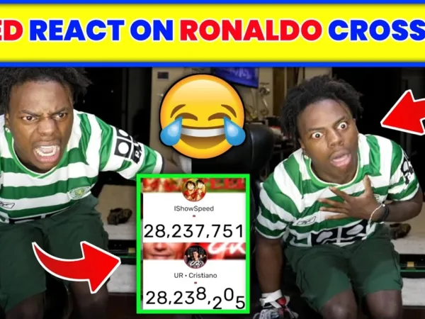 IShowSpeed React on Cristiano Ronaldo's Subscriber Surpasses Him