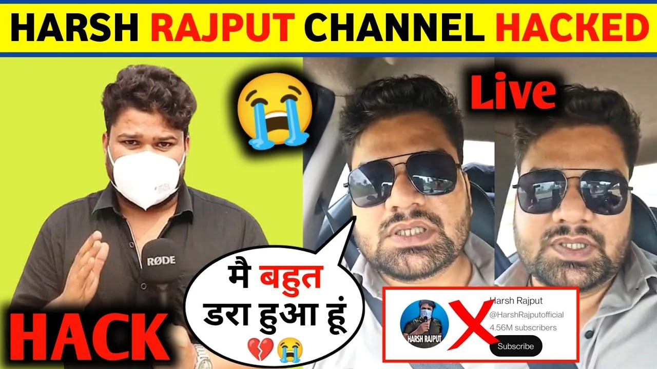 Harsh Rajput's Channel Dhakad News Got Hacked